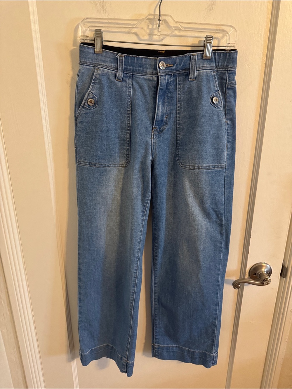 Curve Appeal comfort Waist High Rise Wide Leg Jeans Sz 2/26